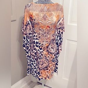 NWOT Stwelve multi color dress size M, L